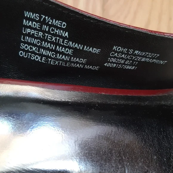 Candie’s Zebra Print Heels, New - Picture 6 of 6